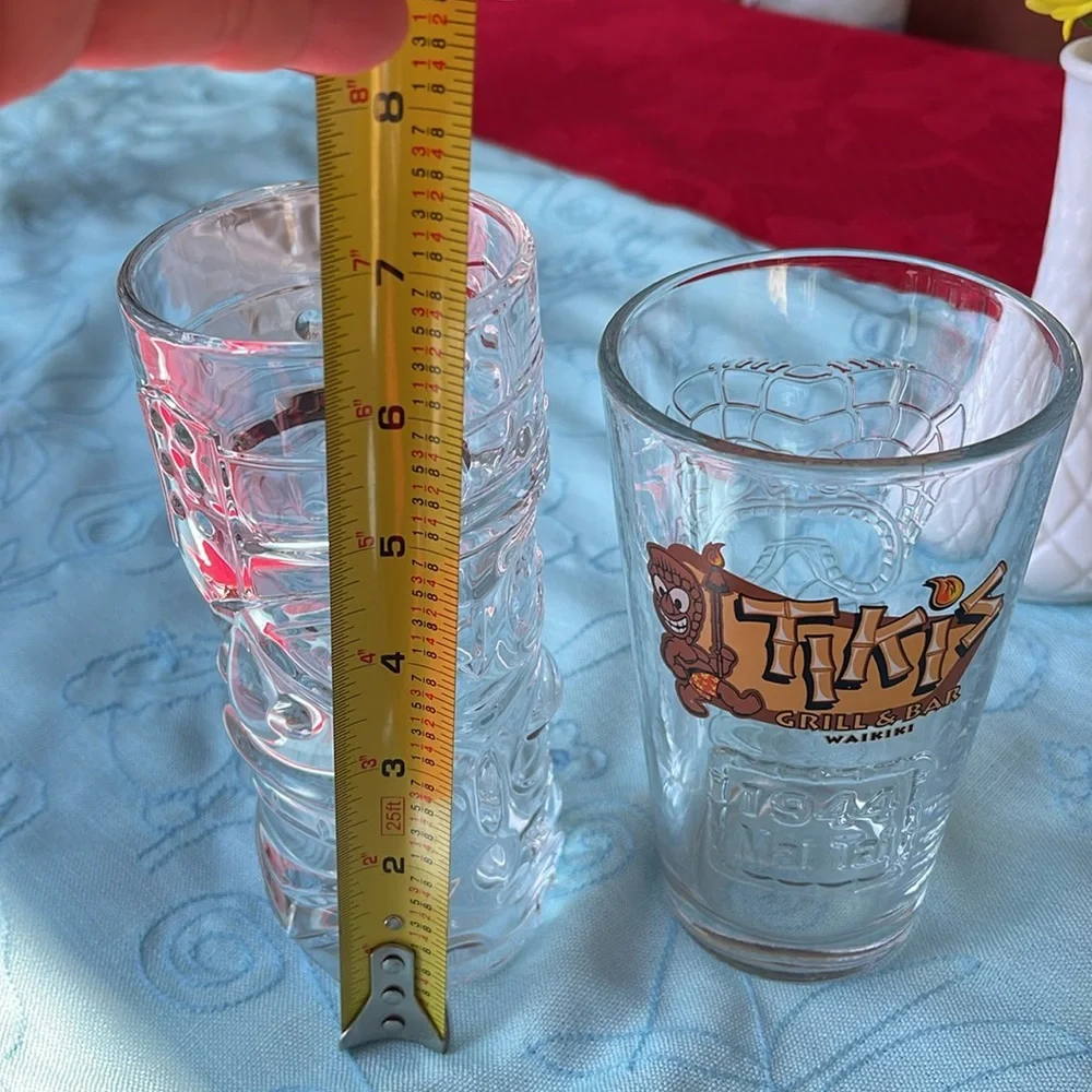 Two unused  Tiki Glass Cups